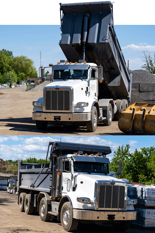 Camion de livraison en VRAC à Laval